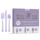 Lavender Heavy-Duty Plastic Cutlery Set for 20 Guests, 80ct